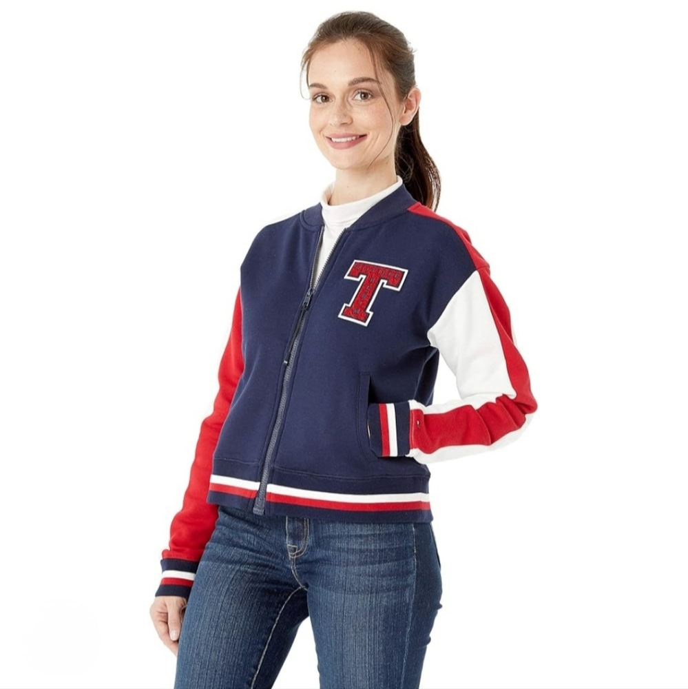 Tommy Hilfiger Letterman Logo Brickell Bomber Jacket Coat XXL